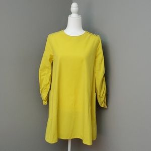 Zara Yellow Long Sleeve Dress